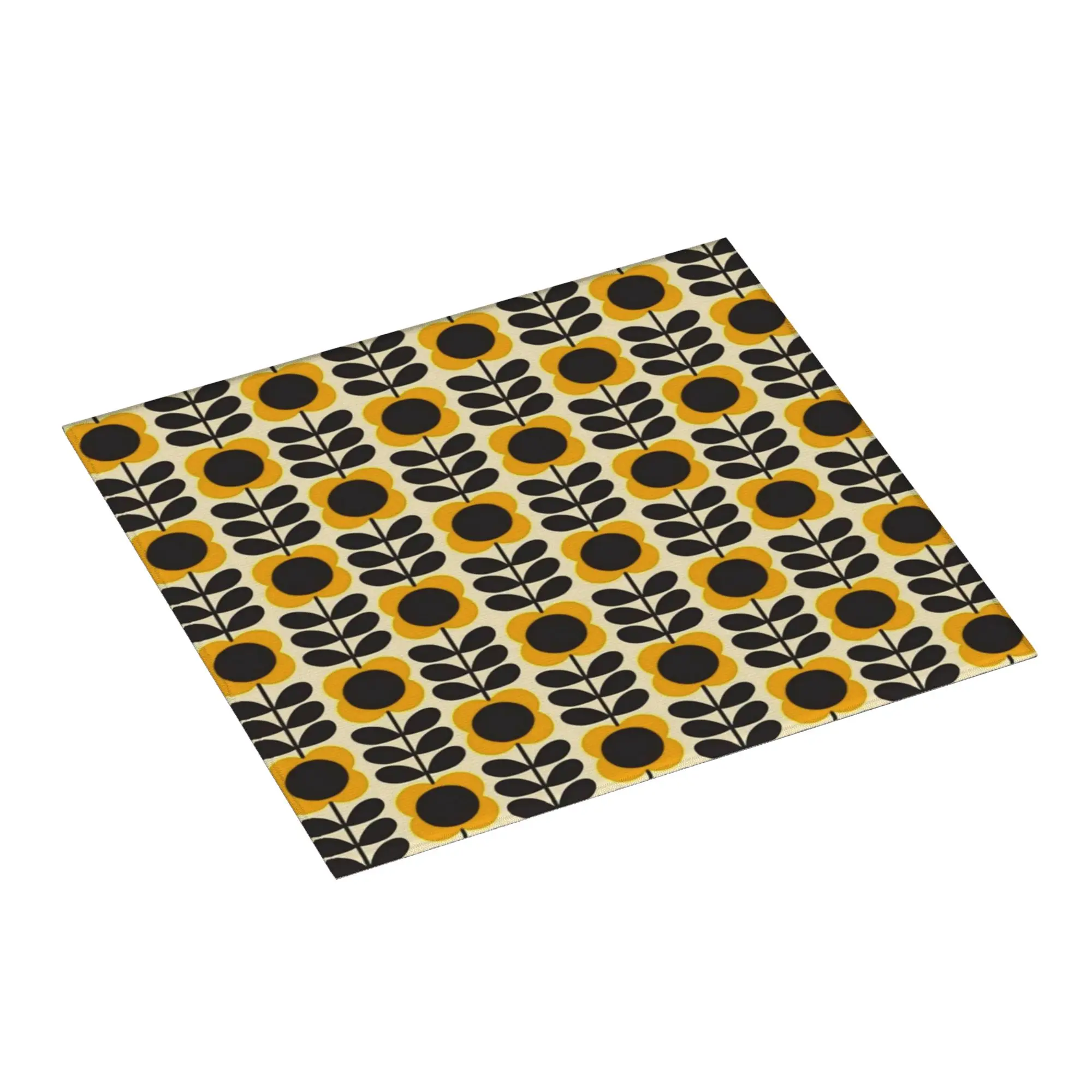 Orla Kiely Multi Stem Flowers Non‑Slip Waterproof Absorbent Barware Tableware Oil Proof Reusable Bathroom Drying Mat For Kitchen