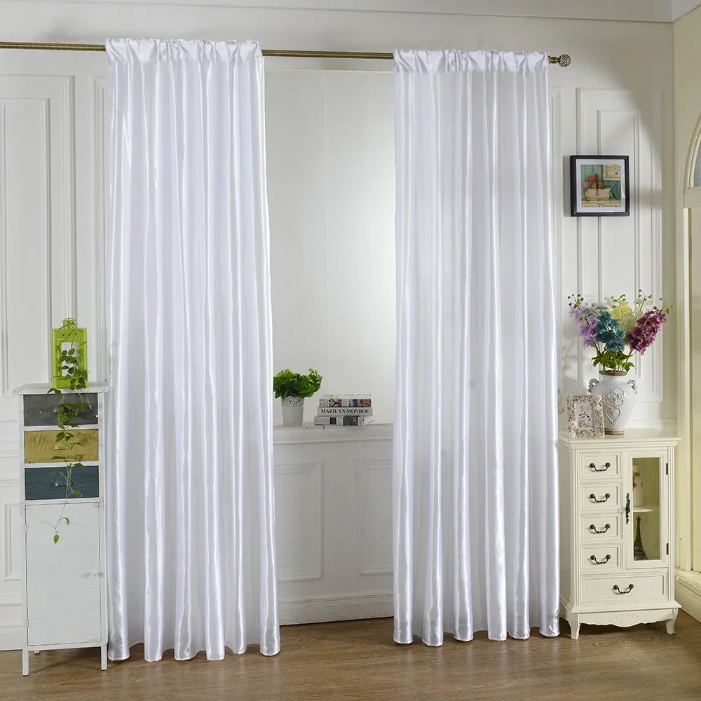 1pc Modern Solid Color Simple Sheer Curtain, Lightweight Semi-Transparent Partition Curtains for Living Room Bedroom Home Decor