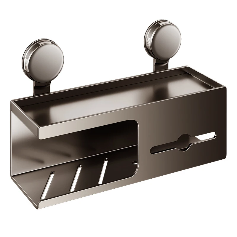 

Настенный держатель для туалетной бумаги на присоске, без сверления, органайзер для ванной комнаты для бумажных полотенец и салфеток