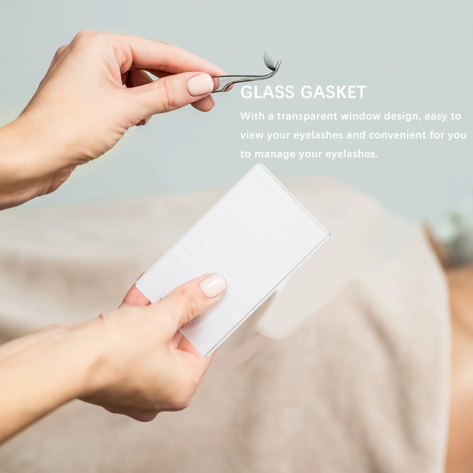 

2Pcs Large Eyelash Extension Holder Pallet Lash Tray Salon Adhesive Glue Stand Lash Grafting Tool Eyelash Extension Pallet