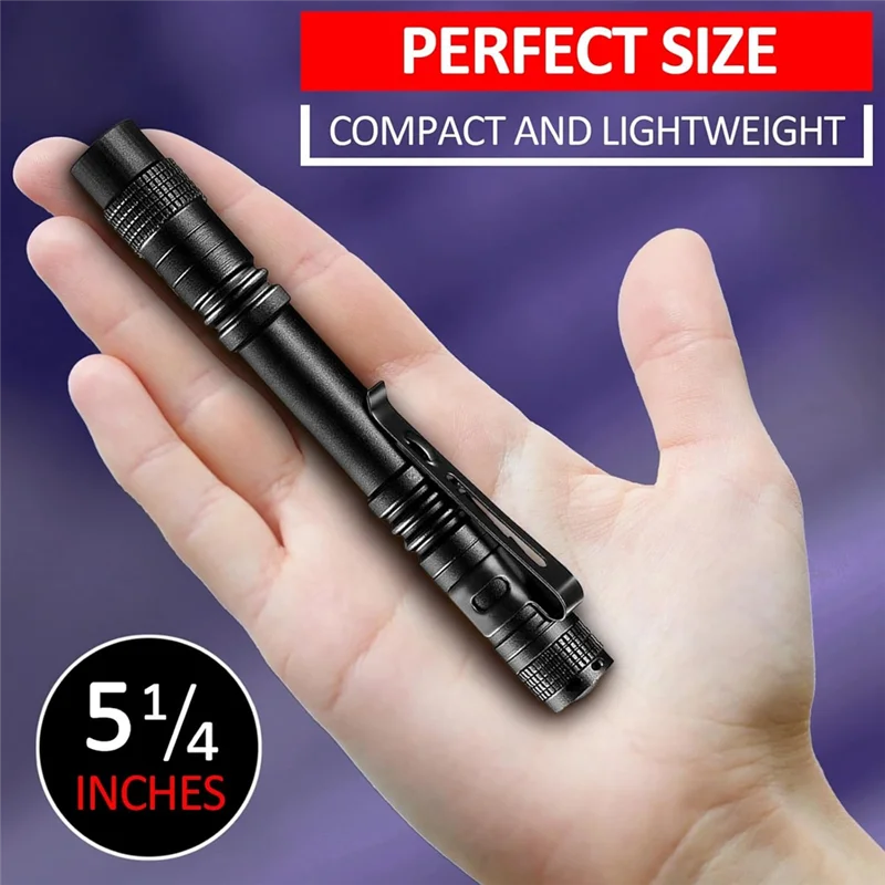 

【Lowest-Price!】Mini 395Nm UV Black Light Flashlight 10 Pack Pen Light With Clip LED Handheld Blacklight Detector For Leak Pet Ur