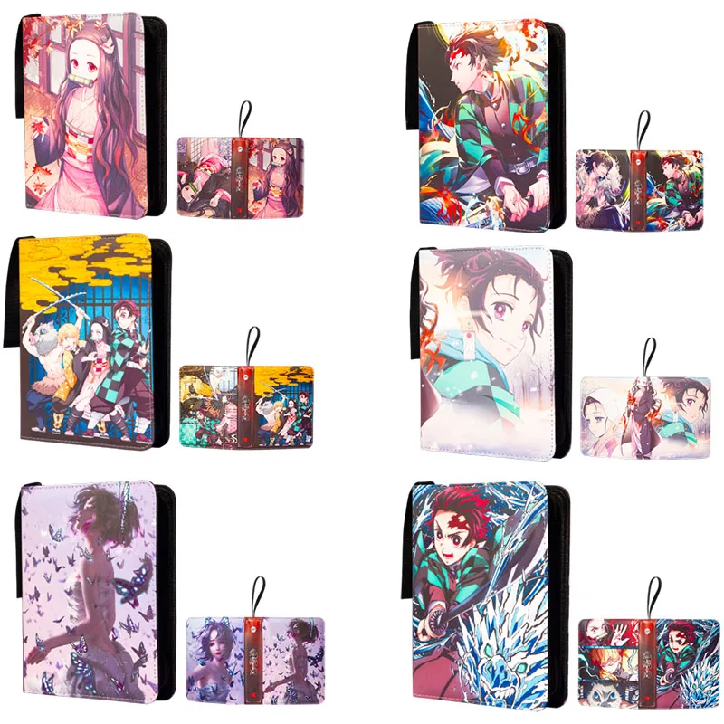 Anime Demon Slayer Collection Kamado Tanjirou 9-Gallery Transparent 50 Pages Children's Toys Boys Surprise Birthday Gifts