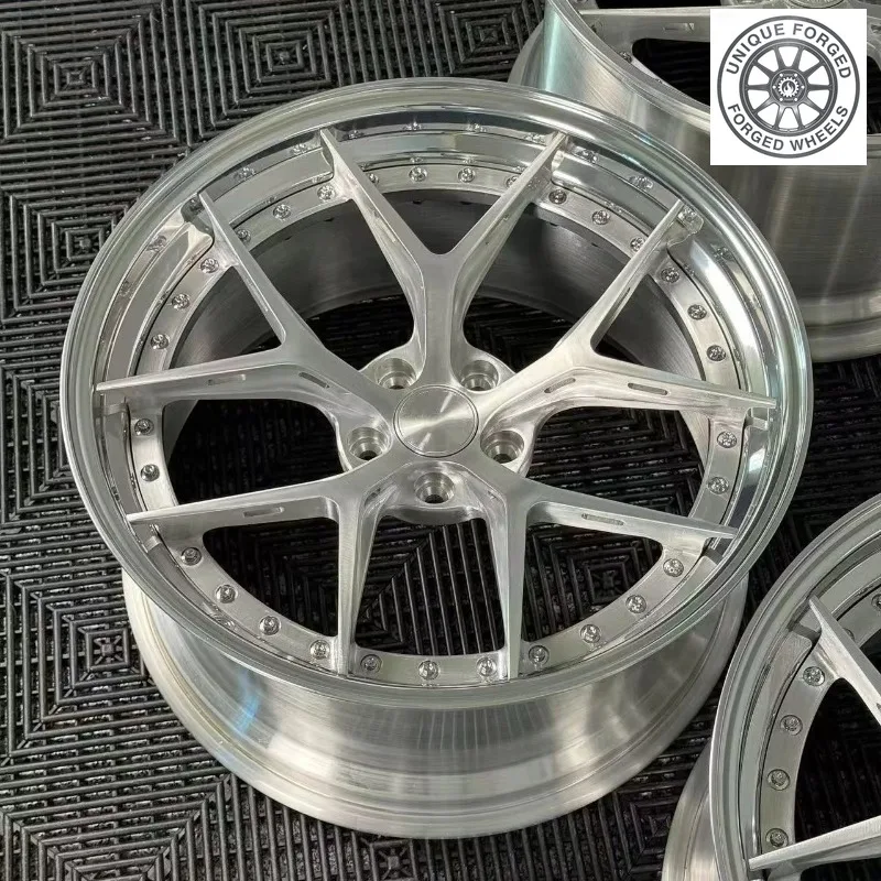 26 Style Silver 2 Piece 17 18 19 20 21 22 23 24 Inch Jante 5x112 5x114.3 5x120 Aluminum Alloy Forged Wheels For Mustang For BMW
