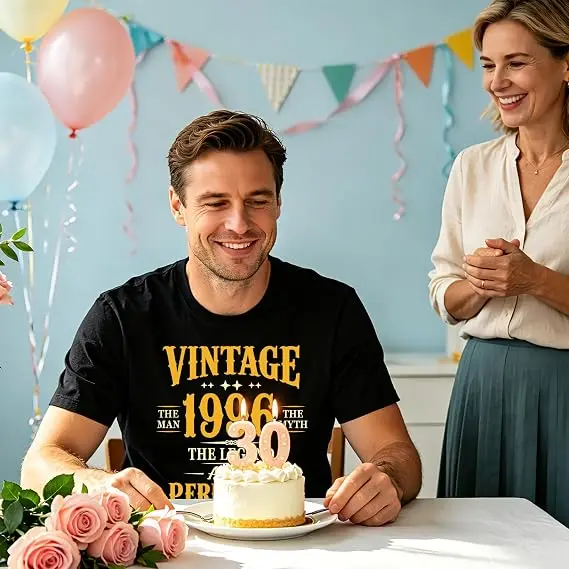 1976 1986 1996 1966 T-Shirts, Geschenke zum 60., 40., 30., 50. Geburtstag für Frauen und Männer, Geburtstagsdekorationen, Partygeschenke, T-Shirts mit Sprüchen – Detail 12