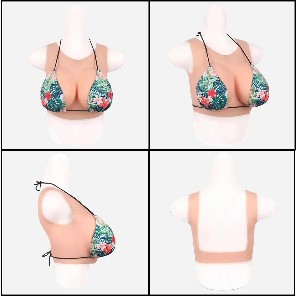 Realistic Huge Cup Silicone Breast Forms Bodysuit Simulation Fake Boobs Tits For Crossdresser Cosplay Transvestism Shemale Sissy