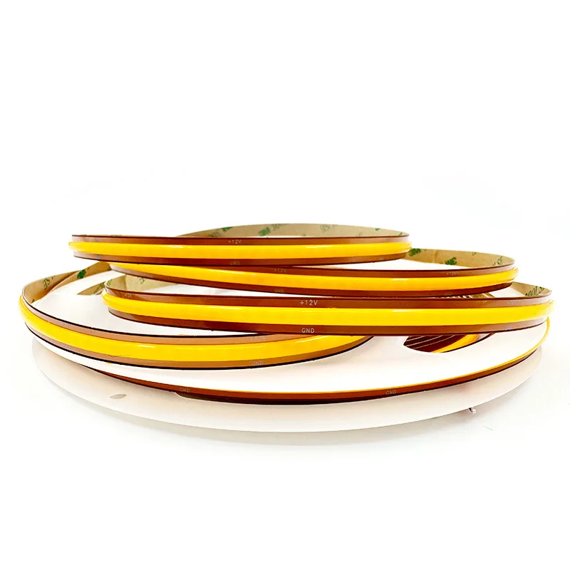 

5m Copper COB LED Strip Ribbon 528 leds/m 2900k Nature White 4500k 6500k 12v 24v 8mm Engineer Wall Commercial Decoration Light