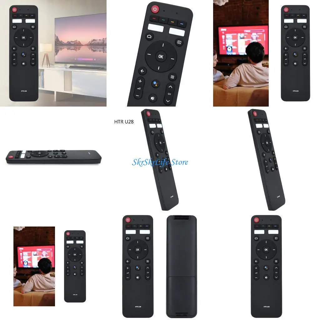 

E65E Voice Remote Control Replace HTR-U28 For Haier HTR-U28 H50S6UG H55S6UG H65S6UG 4KUHD SmartAndroid Remoto