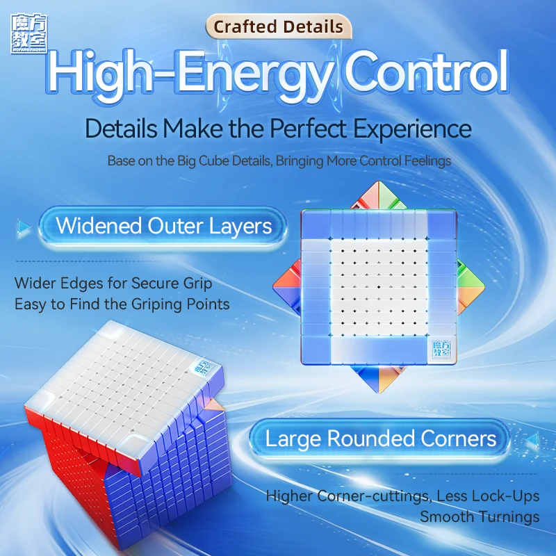 MoYu Meilong 10X10 V2  Magnetic Core-Ball Magic Cube MFJS 10M v2 Speed Cube Professional Puzzle Toys Kid Gift
