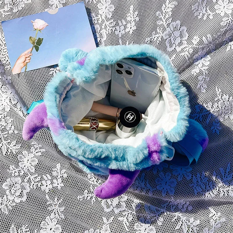 حقيبة ظهر Monsters Inc Monsters University James P. Sullivan من القطيفة للرجال والنساء حقيبة يد كرتونية أنيمي إكسسوارات تنكرية هدية