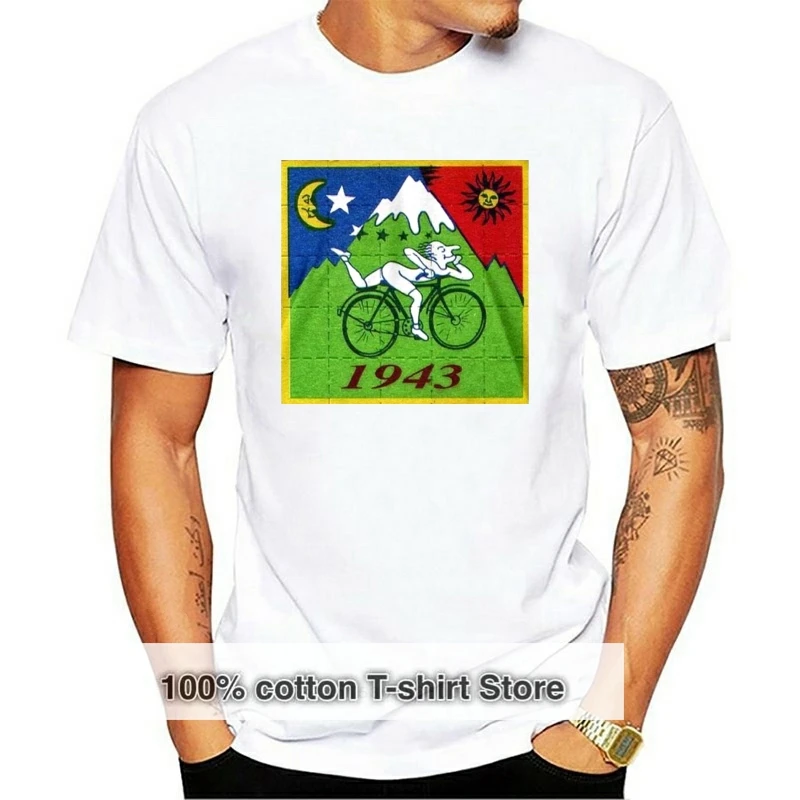 

Bicycle Day Bike Trip Lsd Acid T Shirt Dr Albert Hofmann T-Shirt Acid Party 2024 Fashion Hot Summer Funny Casual Tops T Shirts