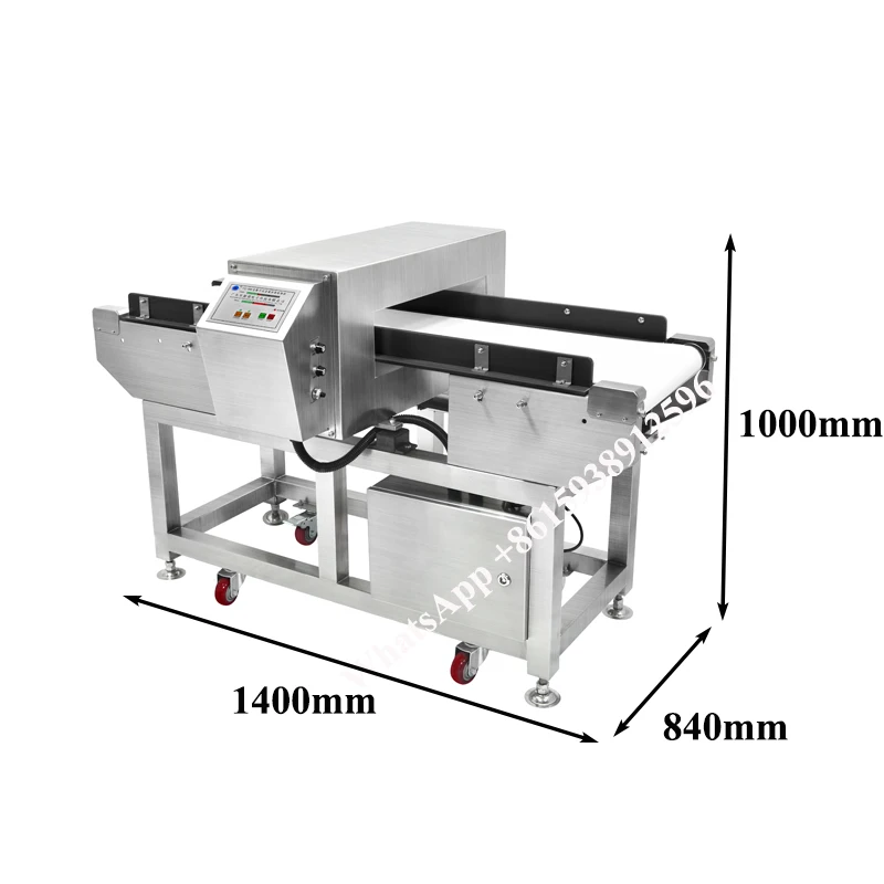 Detector de Metales para alimentos, aperitivos empaquetados, queso, hierro, detección de 110V, 220V, café en polvo, equipo de detección de cobre