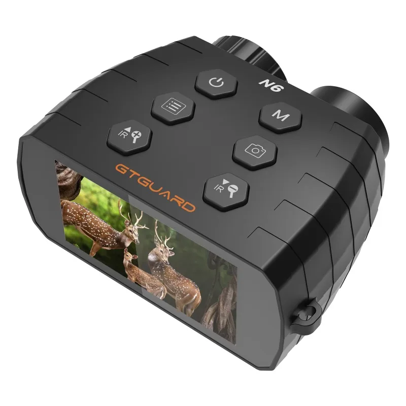 N6  Night Vision Scope Supports 1080P Recording& 5x Zoom&OSD Menus in 12 Languages& and a Rugged ABS Body&  for Hunting.