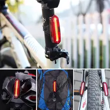Rechargeable COB LED Bike Tail Light USB #3