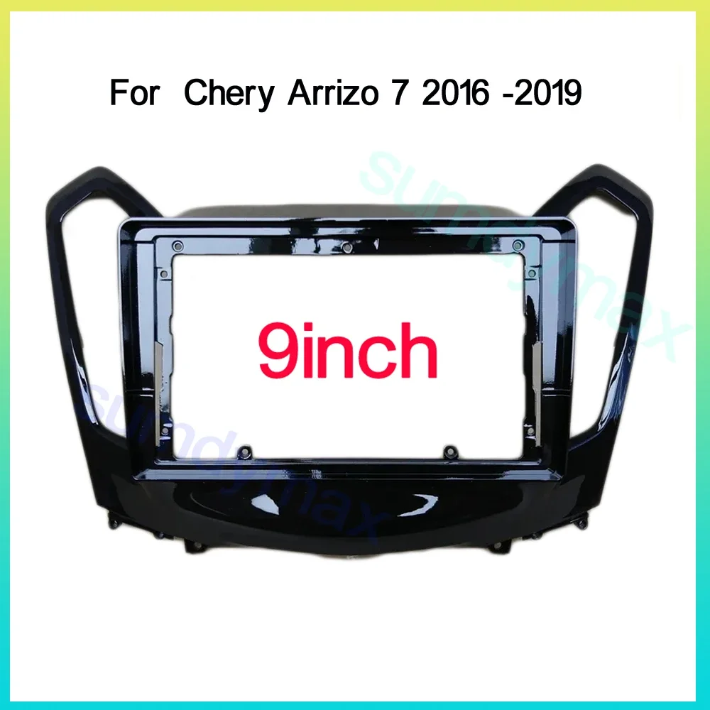 2din Car Radio Fascia Fit For Chery Arrizo 7 2016 2017 2018 Stereo Panel Audio Refit Installation Surround Trim Frame Dash Kit