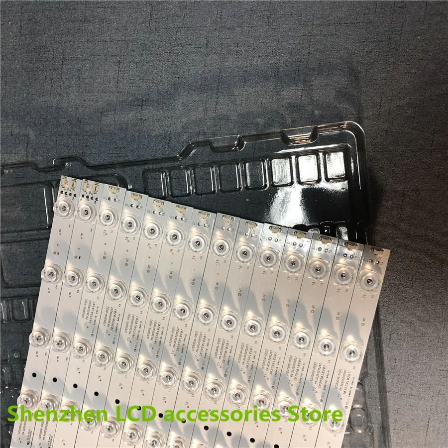 14 قطعة/الوحدة LED الخلفية شريط مصابيح ل كونكا LED55K35U LED55D10A-2C14AG-01 1 قطعة = 57 سنتيمتر 10 المصابيح (1led = 3 فولت) 100% جديد