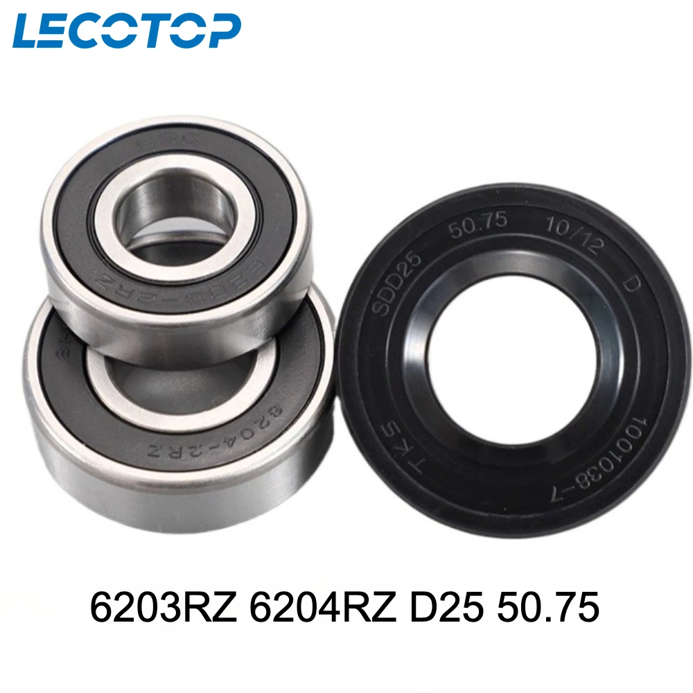 

Новый комплект подшипников 6203RZ 6204RZ D25 50,75, с сальником для стиральной машины Midea/LittleSwan, запасные части