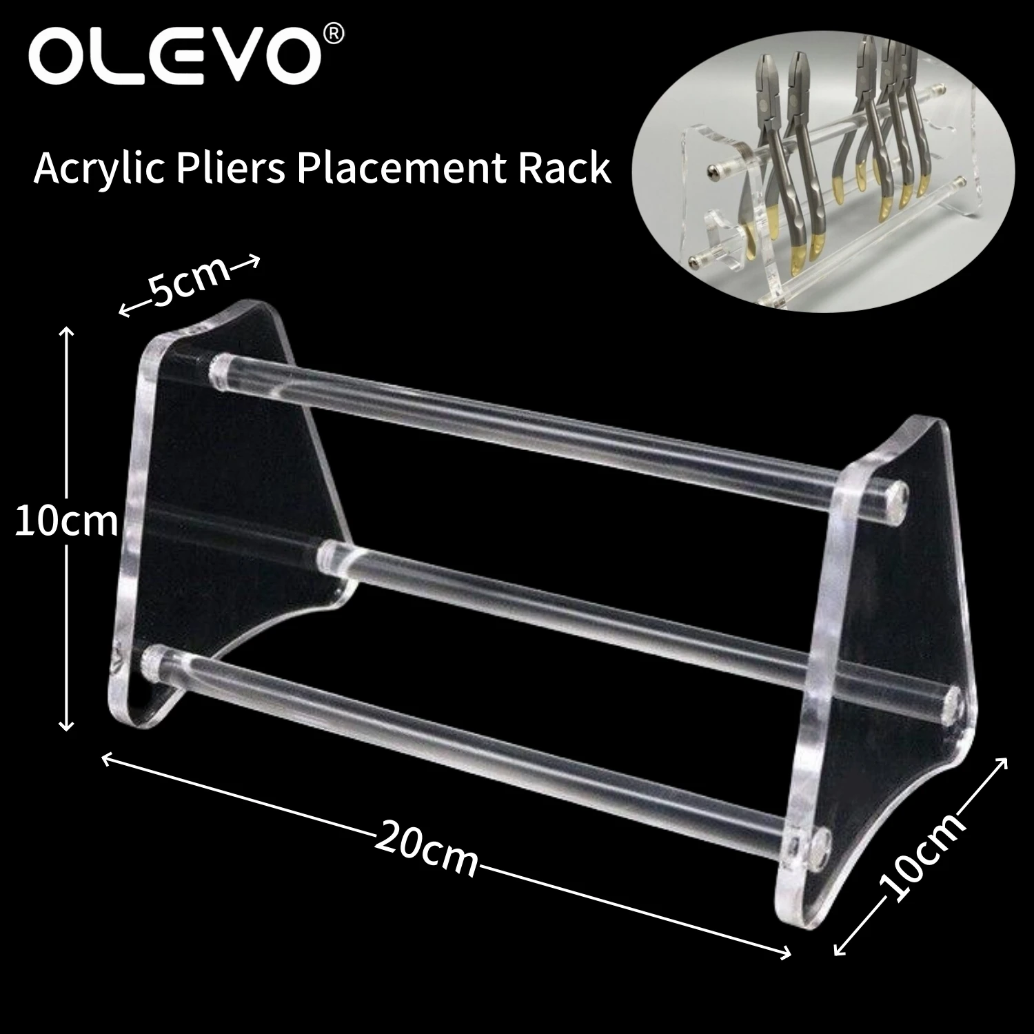 Dental Pliers Placement Rack Acrylic Orthodontic Pliers Stand Holder Tooth Extraction Tongs Forceps Stand Odontologia Tools