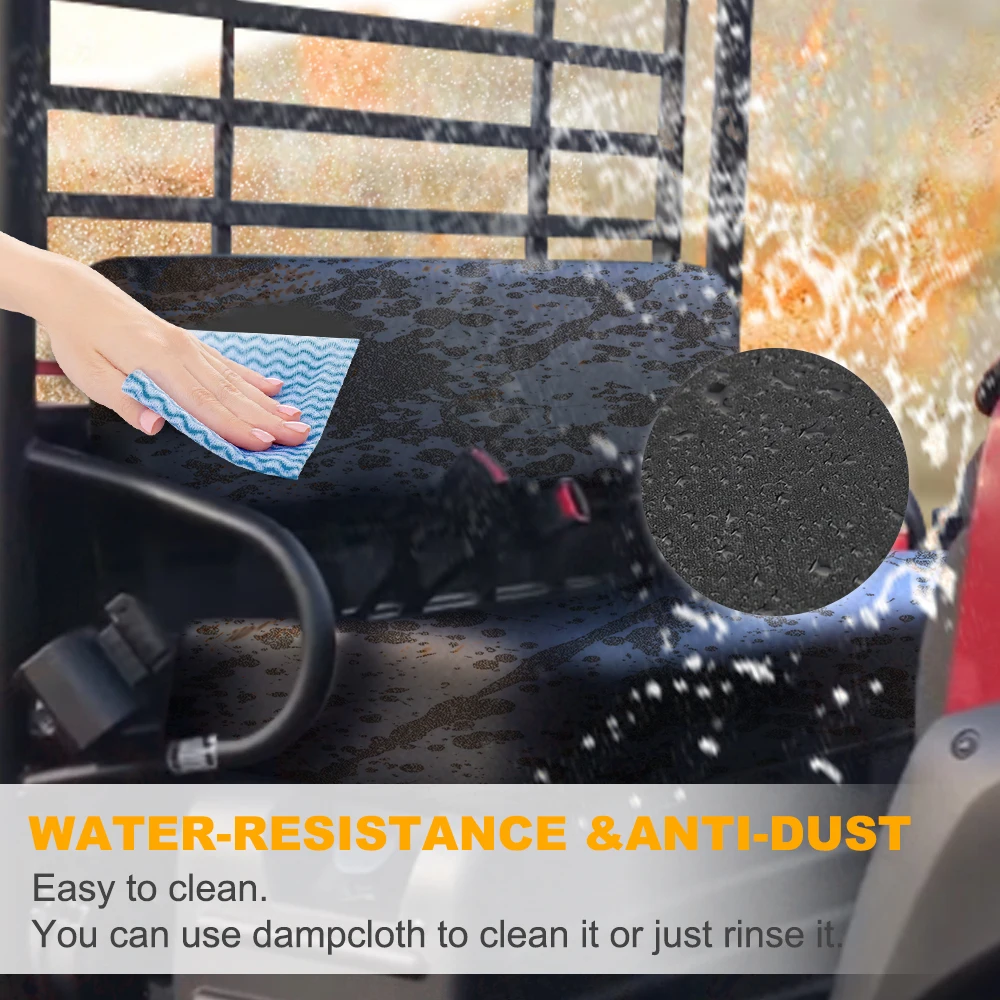 يصلح لكاواساكي البغل 4000 البغل 4010 4x4 SE الديزل الخشاب الصلبة الأخضر HD البغل 3000 3010 3020 مقاوم للماء UTV غطاء مقعد الجبهة #4