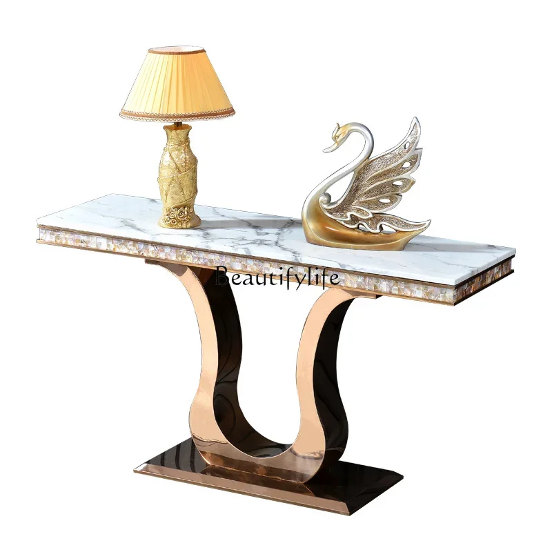 

LD33Postmodern entrance table against the wall light luxury modern simple corridor aisle feng shui end view platform