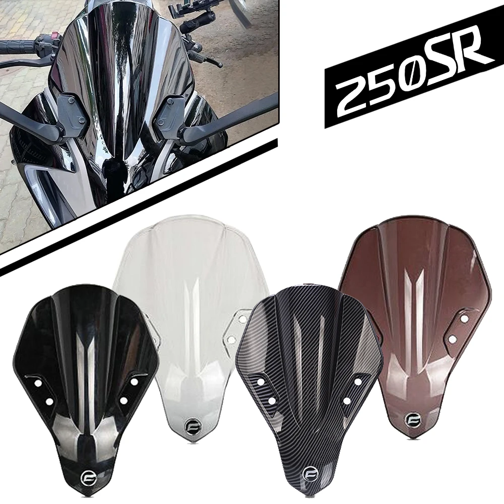 

For CFMOTO 250SR 250 SR 2019 2020 2021-2023 Motorcycle Sport Screen Windshield Deflector Windscreen Airflow Wind Accessories