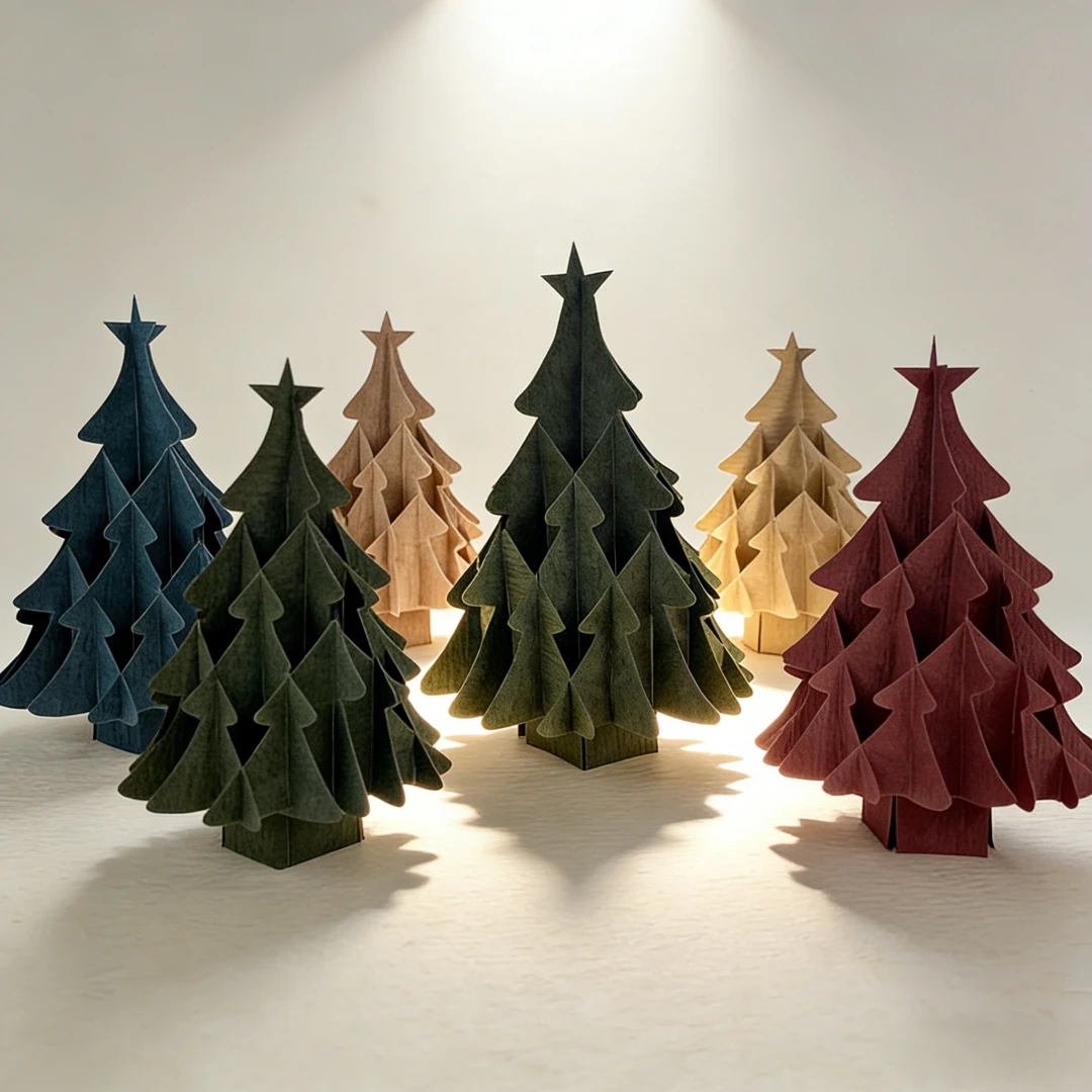 New Interlocking Christmas Tree Metal Cutting Molds Are Used for Christmas Card Making, Scrapbooking, Paper Craft Knives, Molds