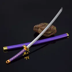 26cm Hyourinmaru Hitsugaya Toushirou Japanese Weapon Metal Anime Peripheral Uncut Katana Samurai Ornament Handicraft Sword Toys