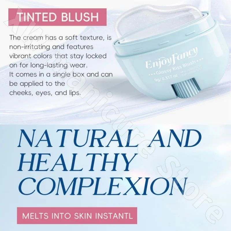 EnjoyFancy Color Changing Blush Lip and Cheek Dual Purpose Balm Naturally Brightens Contours and Reveals Complexion 9g