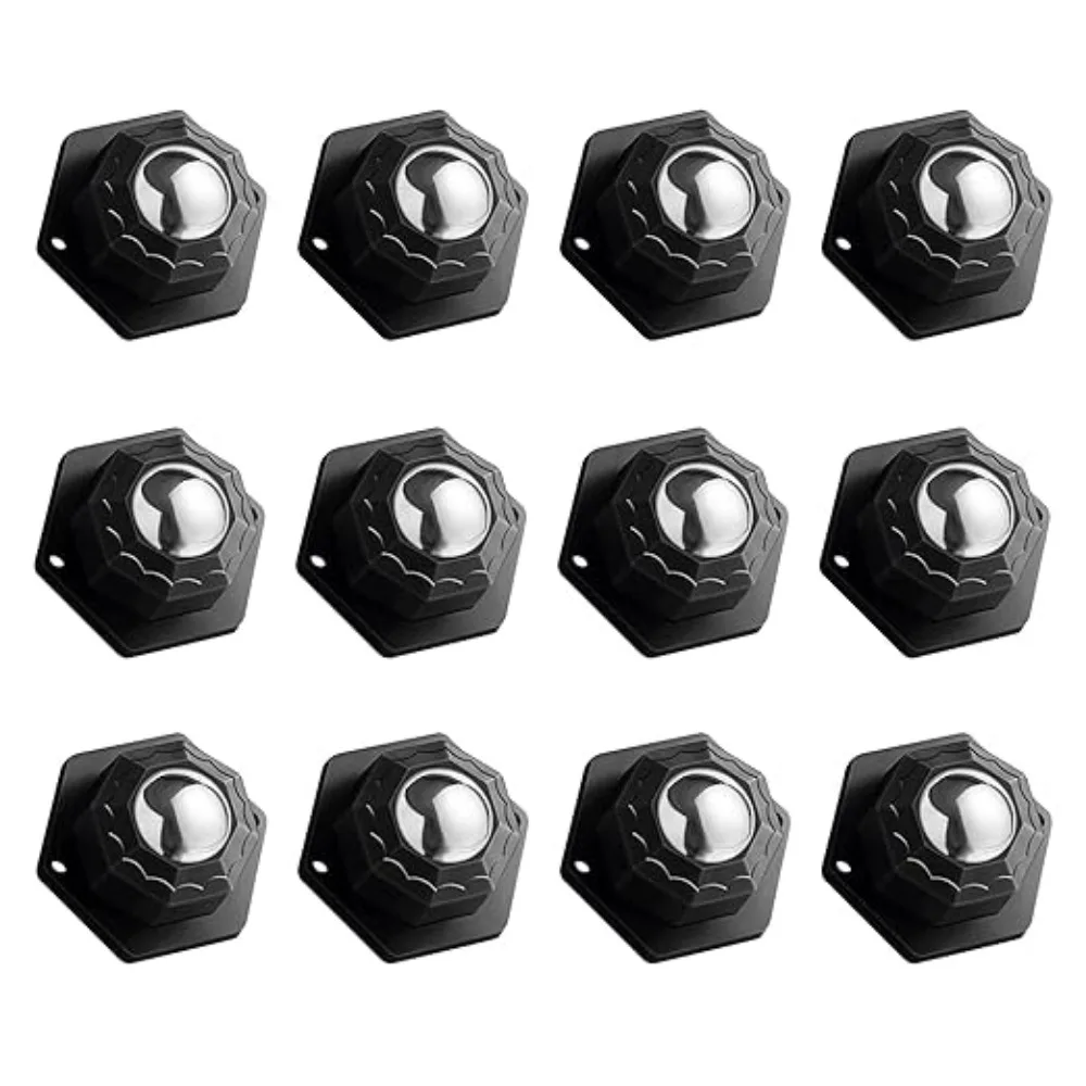 4/8/12Pcs Furniture Wheels Heavy Duty Wheels Universal 360° Rotation Strong Self Adhesive Furniture Caster DIY Desk Chair