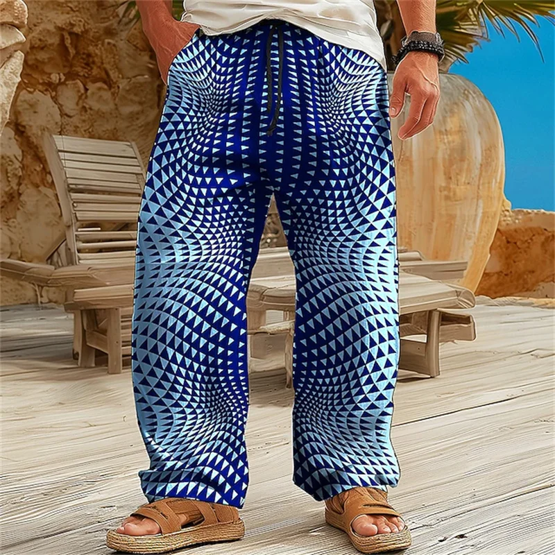 2026 Men's Spring Fall Fashionable Casual Wide-Leg Pants Trendy Hip-Hop Street Style Pants Perfect for Beach Vacations