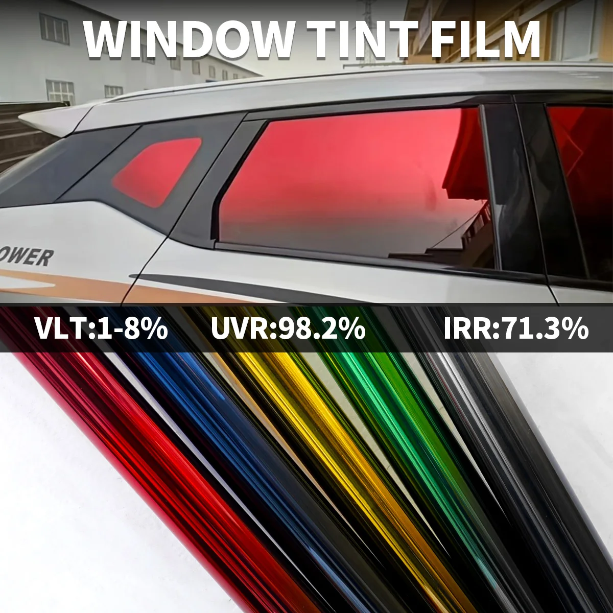 Gradient Window Tint Film Heat Insulation Car Window Shade Anti-UV Protection Automotive Insulfilm Tint Car Accessories
