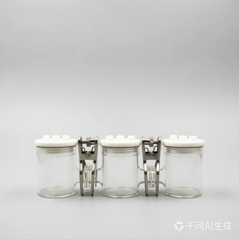 1PCS 3H Sealed Electrolytic Cell, Replaceable Membrane Three-Compartment Reactor for 3-Electrode System