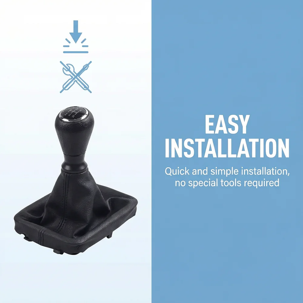 For Peugeot 206 207 307 C2 Gear Shift Knob Shifter Lever 5 Speed Handball Stick Gaiter Boot Cover Auto Interior Car Accessories view 5