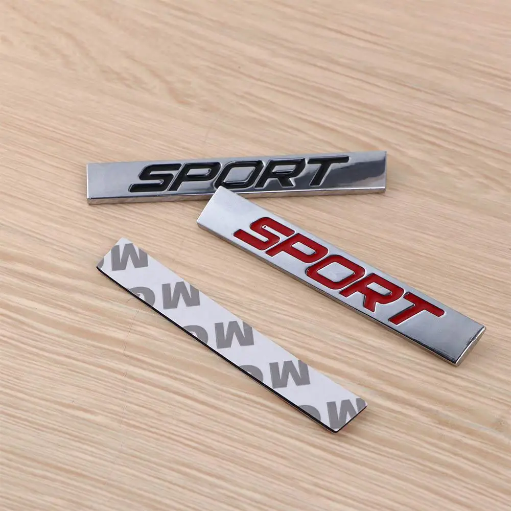 

Styling Metal Car Accessories Sticker Black Auto Car Trunk Racing Sport Word Letter Logo Emblem Badge Decal Sticker