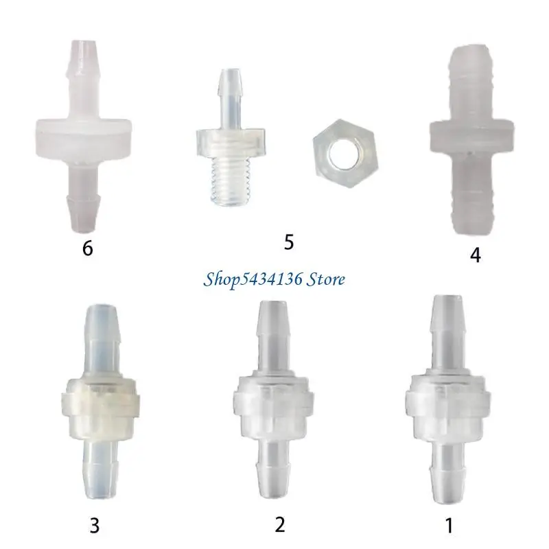 H7ED تحقق من Val ve Barb خرطوم الحرارة/الزيت/الحمض/مقاومة الأوزون 5/6/7/8 مم/5-M10 1 قطعة