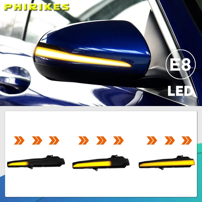 

Динамические светодиодные указатели поворота для зеркал заднего вида, подходящие для Mercedes-Benz C-Class W205, GLC X253, E-Class W213, S-Class W222