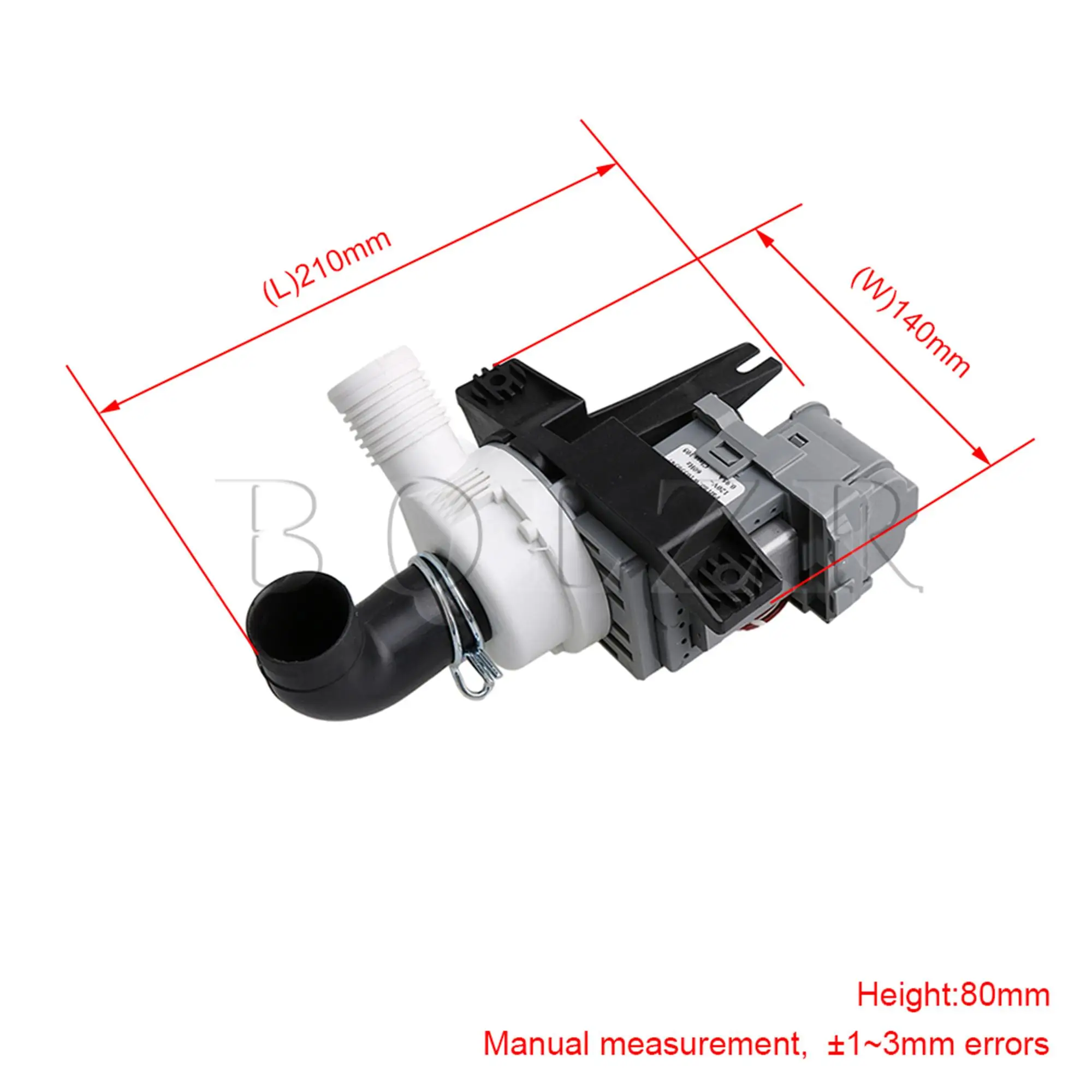 BQLZR Water Drain Pump W10536347 W10049390 PS5136124 W10217134 Replacement for Whirlpool Washer