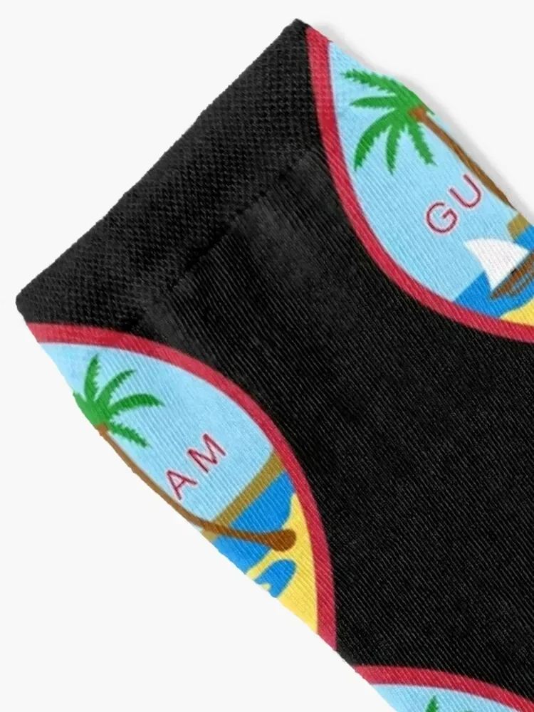 The Great Seal of Guam - Used on the Guam Flag Socks Running Stockings man floral Men's Socks Ladies Men's