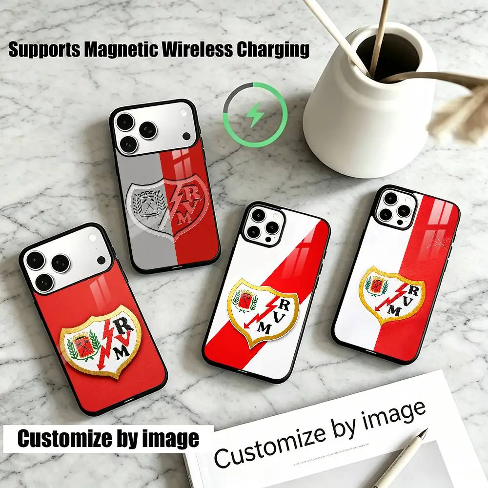 Football Club Rayo V-Vallecanos  Phone Case For iPhone18,17,16,15,14,13Plus,Pro Supports Magnetic Wireless Charging