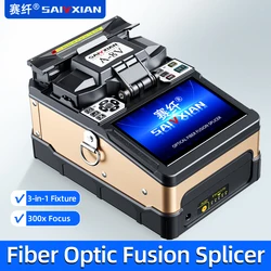 SAIVXIAN New Original A-8V Multi-Language FTTH Fiber Optic Splicing Machine Optical Fiber Fusion Splicer Fast welding tool kits