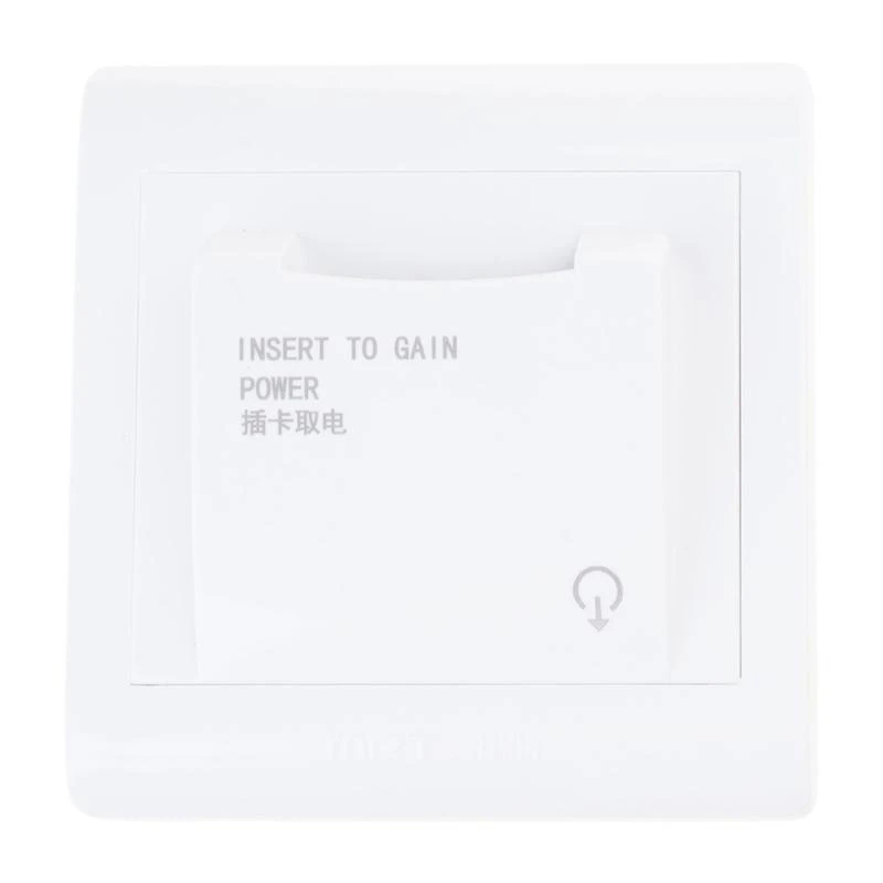 Type-86 Insert Magnetic Card Switches for Energy-saving Insert Key with 3 Cards Office Building Hotel Apartment Switches