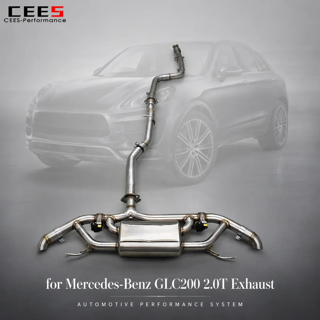 CEES High Quality Catback Exhaust Systems Car Exhaust Muffler Exhaust Pipes for Mercedes-Benz GLC200 2.0T 2017-2019