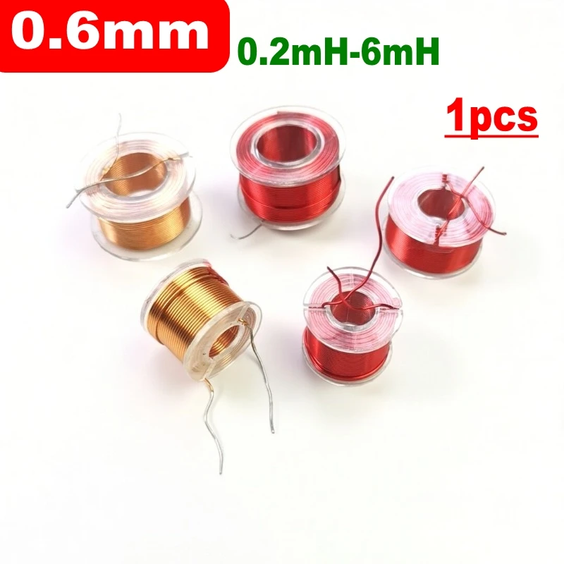 0.6mm speaker frequency divider inductor coil hollow circular skeleton audio accessories 0.1mH-100mH customized pure copper
