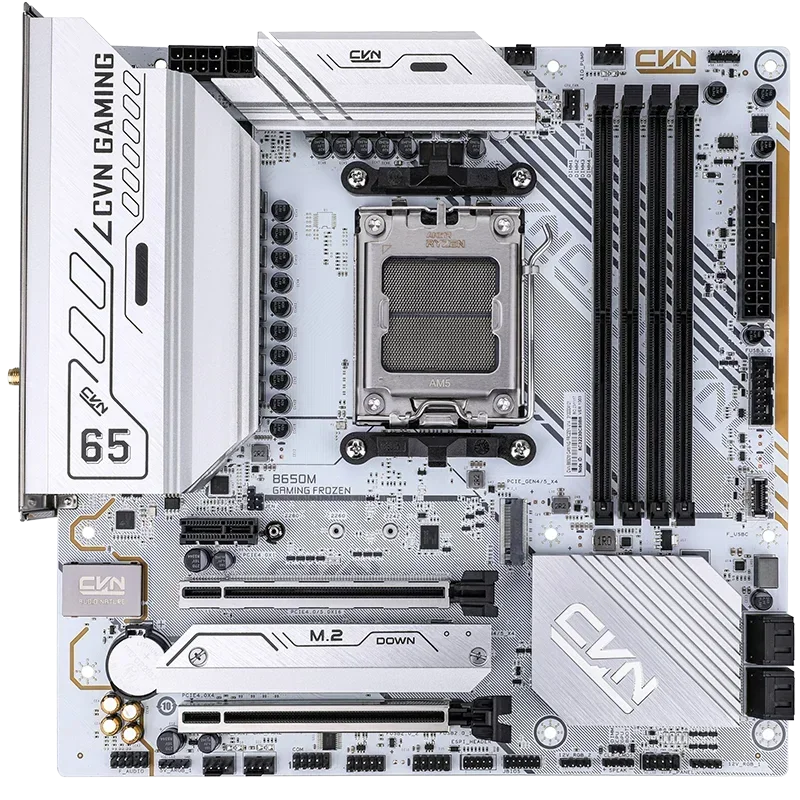 Nuovo gioco AMD CVN B650M colorato da V14 AM5 scheda madre bianca slot mainboard MAX-128GB memória ddr5 pcie 5.0 novo wifi6