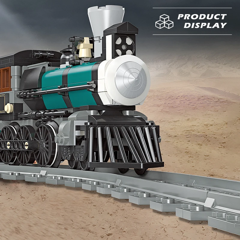 Th 10 Stoomtrein Modelbouwstenen Technische Spoorweg Desktop Decoratie Montage 59001 High-Tech Kinderspeelgoed Voor Cadeau