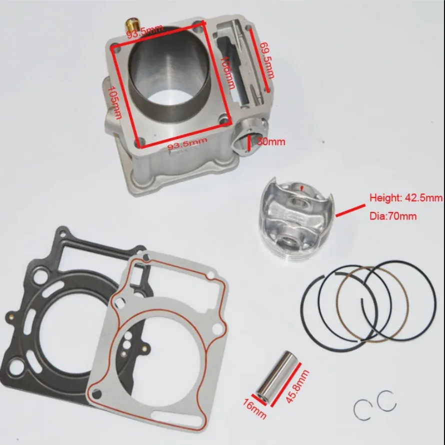 

Zongshen 4 клапана 250cc двигатель с водяным охлаждением поршневой кольцевой штифт прокладка блока цилиндров 70 мм cb250 балансировочный вал