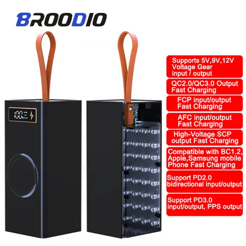 분리형 용접 없음 DIY 32*18650 보조베터리 케이스 배터리 보관함 QC3.0 iPhone Xiaomi Huawei 배터리 쉘용 빠른 충전