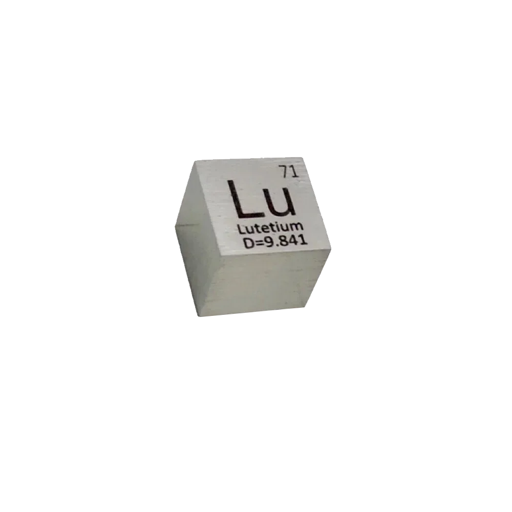 

Lutetium Lu Metal 10mm Density Cube 99.95% Pure for Element Collection