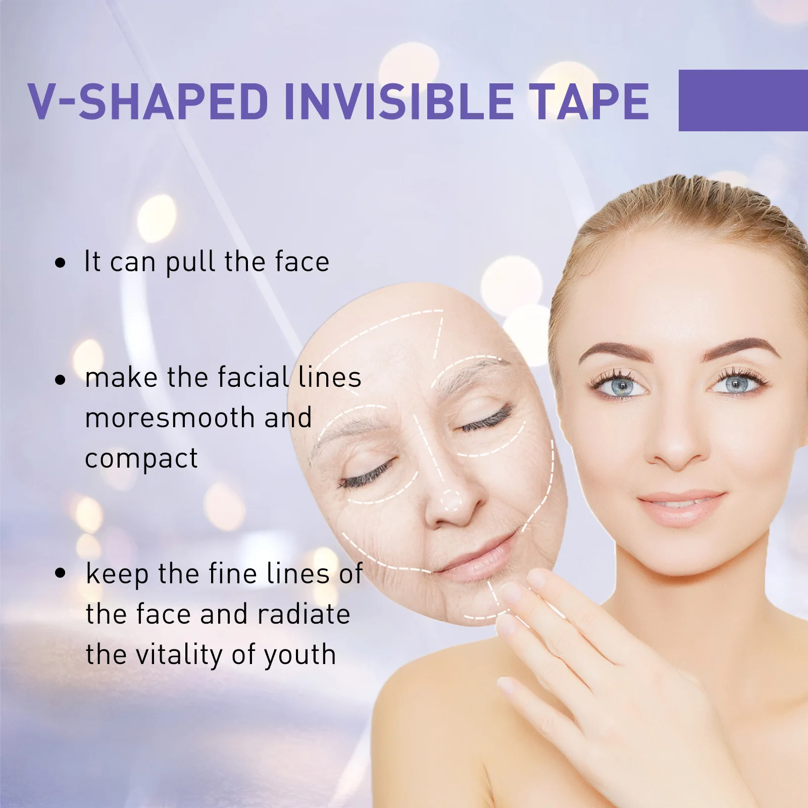 Hot Sale Jaysuing V-shaped Face Lift Removes Fine Lines Shapes and Tightens Skin V-shaped Melon Seed Face