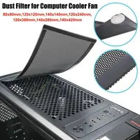 New PVC Dust Filter Cover Black Magnetic Frame PC Cooler Filter 120mm/140mm Computer Fan Grills Computer Cooler Fan