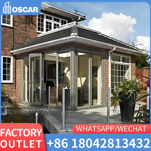 대형 현대 내부 잠금 아코디언 슬라이딩 알루미늄 이중 접이식 유리 파티오 도어  Best5